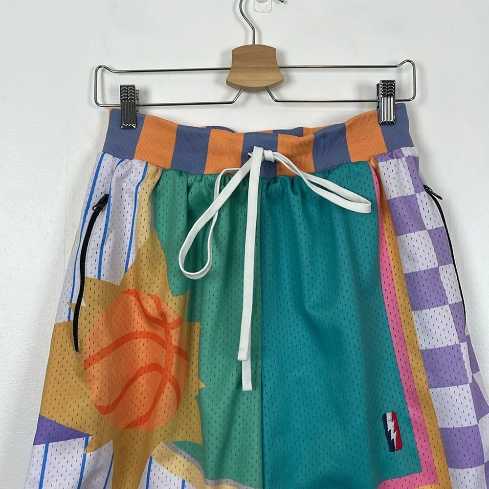 Collect And Select Mens M Shorts 2 Zip Pockets Stretch Drawstring Waist Active